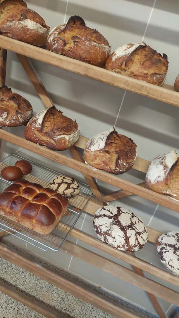 brioches, tourtes, pains 100% levain à la farine locales